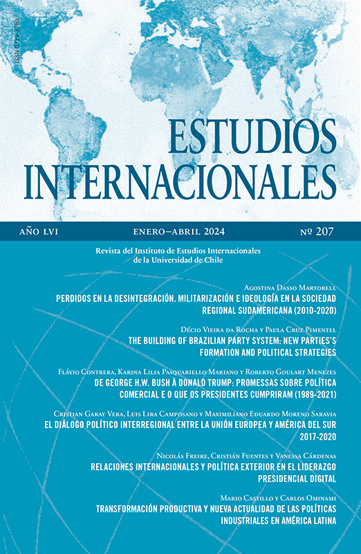 							Ver Vol. 56 Núm. 207 (2024): Estudios Internacionales
						